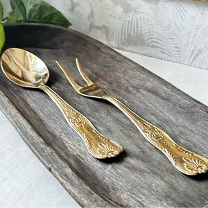 🌴Timeless Vintage LBL Italian Salad Serving Set - Plated EP Zinc A800